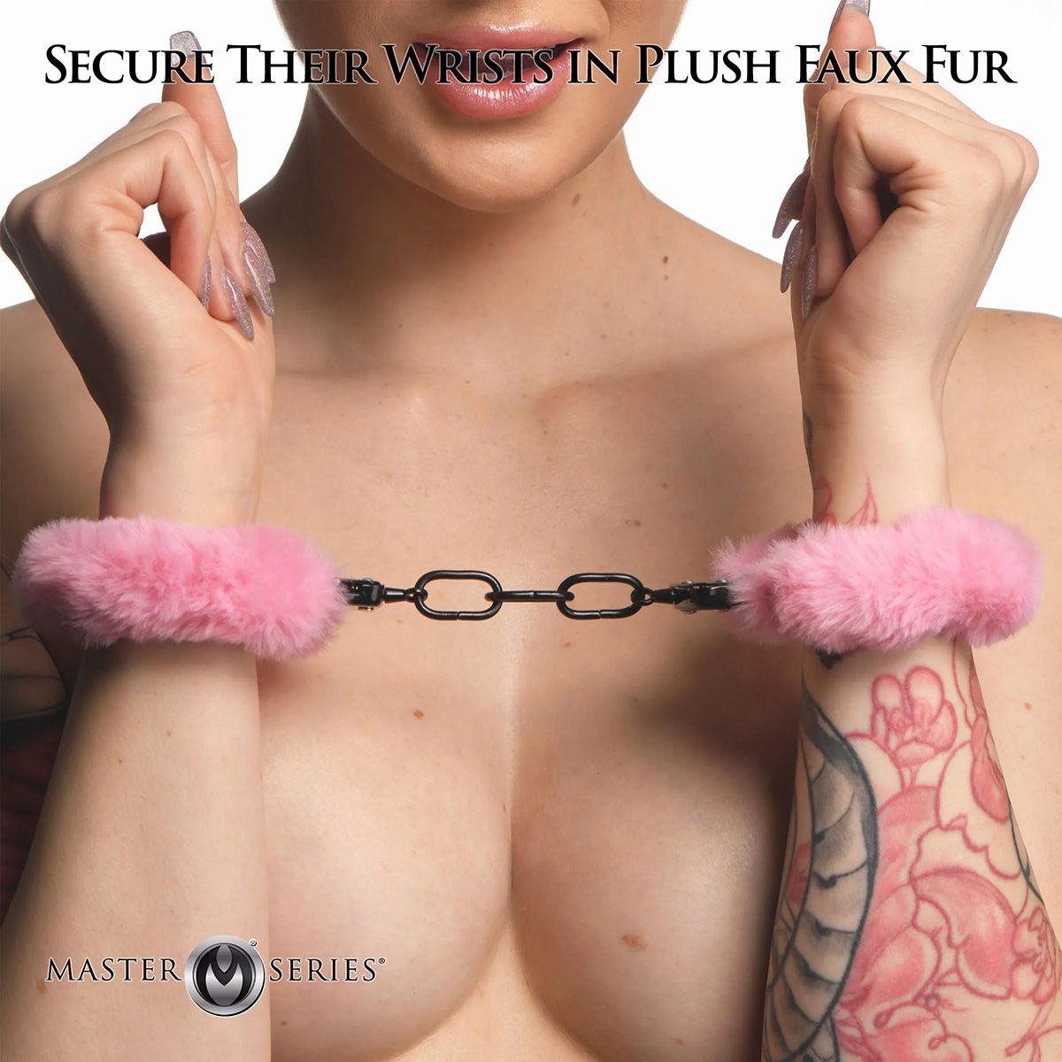Cuffed In Fur Furry Handcuffs - Pink - Afbeelding 6