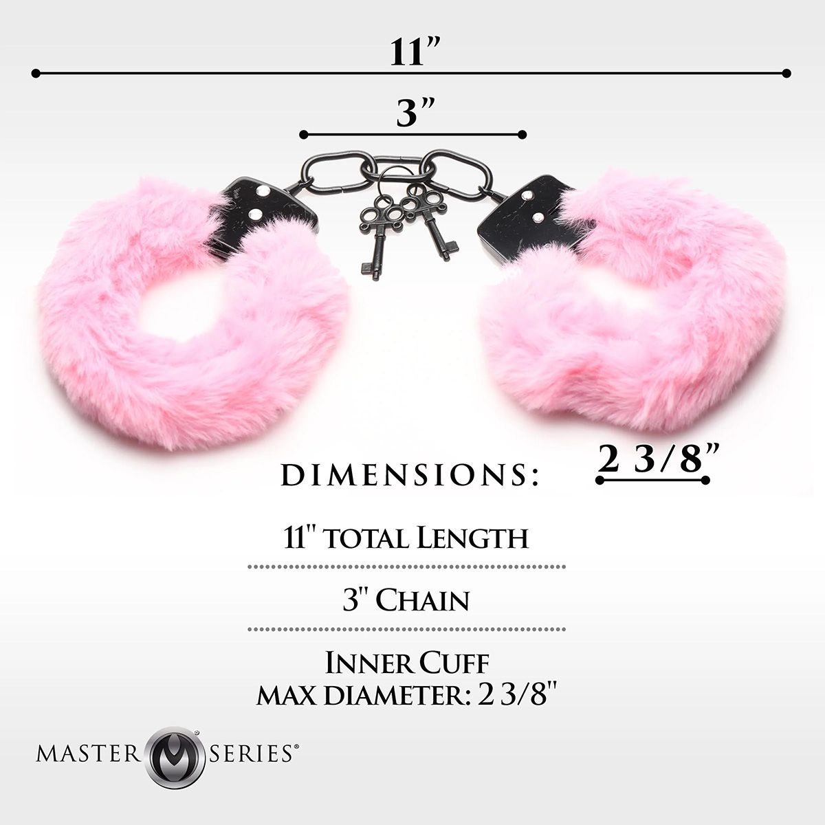 Cuffed In Fur Furry Handcuffs - Pink - Afbeelding 4