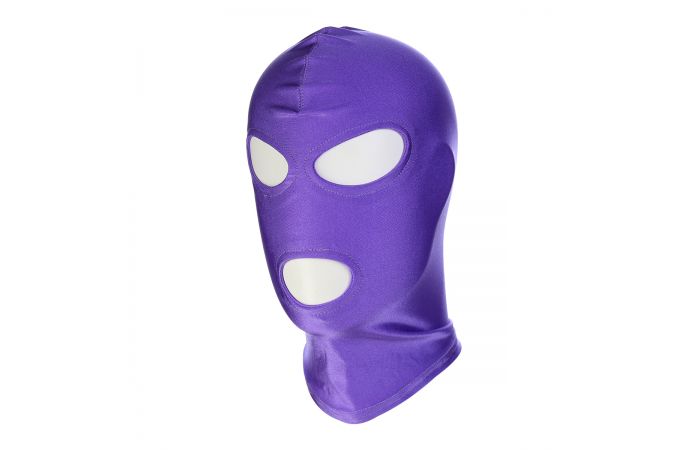 Purple BDSM Hood Classic 3 Hole - Afbeelding 4