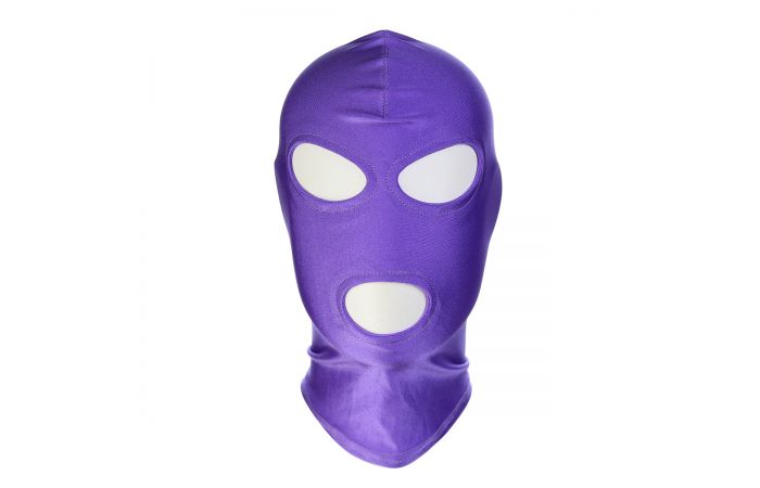 Purple BDSM Hood Classic 3 Hole - Afbeelding 3