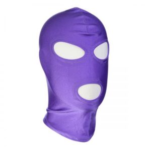 Purple BDSM Hood Classic 3 Hole