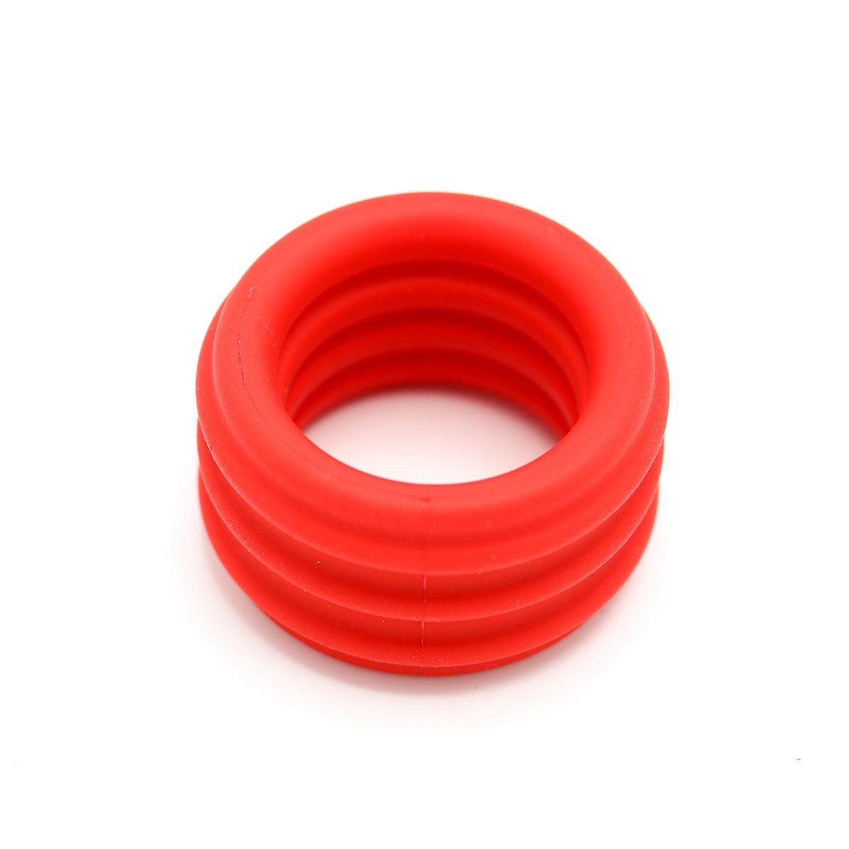2 in 1 Silicone Cockring and Stretcher Red - Afbeelding 3